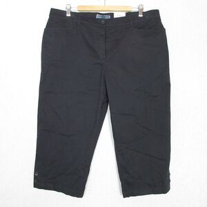 NWT Karen Scott Pants Womens 18 Capri Tummy Control Comfort Waist Black Stretch